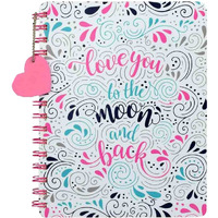 Doodle Premium Hard Bound Wiro Bound Diary With Bookmark Dangler And 100+ Stickers | B5 | 80 Gsm | 192 Ruled Pages (Head Over Heels) Diary For Girls, Birthday Gift For Girls, Gift For Girlfriend