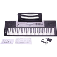 Juarez Jrk670 61-Key Lighted Electronic Keyboard Piano With Pitch Bend 300 Tones & Rhythms, 40 Demos, Usb, Sd Card, Midi Input/Output, Dual Speakers, 3 Teaching Modes, Recording, And Microphone Input