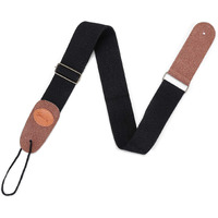 Juarez Adjustable Guitar Strap For Electric/Acoustic Guitar/Bass - Soft Strap With Pu Leather Ends Black