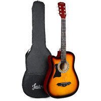 Juarez Wood Acoustic Guitar, [Left Handed] 96.52 Cm (38 Inch) Cutaway, 38Cl/3Ts With Bag, Strings, Pick And Strap, 3Ts Sunburst