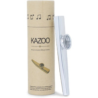 Juarez Kazoo Silver Aluminum Alloy With Five Membrane Flute Diaphragm Mouth Kazoos Musical Instruments Jrkz100