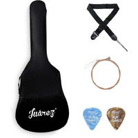 Juarez Acoustic Guitar Accessory Kit  Soft Guitar Bag, Adjustable Strap, Extra Strings & 2 Picks