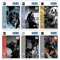 Doms Unruled Batman Series Notebook | 29.7 X 21 Cm | A$ Size | 172 Pages | Soft Cover Pinning Binding |Pack Of 6