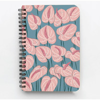 Factor Notes Spiral-Bound Notebook: 90 Gsm | A5 | 160 Pages | Plain (Anthurium)