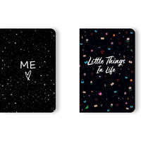 Set Of 2 Combo Pack|B6 Notebook|90 Gsm Ruled Journals For School, Office & Daily Notes | Compact & Travel-Friendly