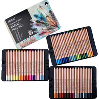 Brustro Artists Pastel Colored Pencils - Set Of 72 Shades - 4Mm Lead | Break Resistant, Erasable, High Pigmented, Vibrant Colours | Ideal For Drawing, Mandala, Shading, Portrait, Fine Art Students