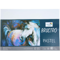 Brustro Artists Pastel Papers 160 Gsm A4 White 2 Packets (Each Packet Contains 12 Sheets)