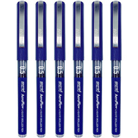Brustro Aeroflow Liquid Ink Rollerball Pens | Blue | 0.5Mm, Micro Tip | Pack Of 6| Ideal For Students, Professionals, Office, Exam Use, Accurate Smooth Writing, Fade Resistant
