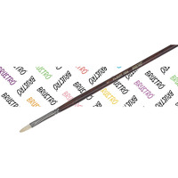 Brustro Artists Bristlewhite Filbert Brush Series 1008 - Brush No. 1, Chungking Hog Bristle | Ideal For Oil, Acrylic Painting On Paper, Canvas, Fine Art Students And Professionals