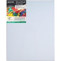 Brustro Artists Stretched Cotton Canvas 10"X12" | Medium Grain, Oil Painting, Strudy, Zero Percolation, Acrylic, Ideal For Fine Art Students, Professionals.