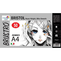 Brustro Bristol 250 Gsm Jumbo - A4 (50 Sheets)