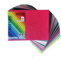 Brustro Elle Erre Coloured Card Stock Craft Paper A6 Size, 220 Gsm Assorted Colour, Pack Of 20 Shades (Both Bright & Soft Mixed) X 5 Sheets (Total 100 Sheets)