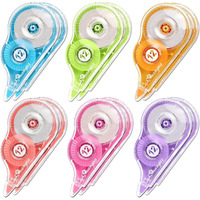 Eclet Correction Tape - Pack Of 3 Pcs Correction Tape 18 Meter X 5 Mm, For Journal, Correction Pen, Whitener For Correction, Stationary Items, Correction Pen Tape (Any 3 Random Color Sent) B