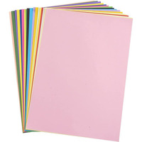 Eclet 40 Pcs Color A4 Medium Size Sheets (10 Sheets Each Color) Art And Craft Paper Double Sided Colored Set 80