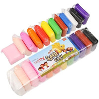 Eclet (Pack Of 1Air Dry Clay, Colorful Children Soft Clay, Creative Art Crafts, Gifts For Kids-Multi Color. Non-Toxic Modeling Magic Fluffy Foam Bouncing Clay Putty Kit For Kids With Tools .63