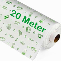 Ofixo 20 Meters Premium Non-Stick Butter Wrapping Paper Food Wrapping Paper Roll. Re-Heatable Non Stick Paper, Oven Safe Parchment Paper Food Wrapping Paper