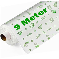 Ofixo 9 Meters Food Wrapping Paper Roll - Premium Non-Stick Butter Wrapping Paper. Food Wrapping Paper, Re-Heatable Non Stick Paper, Oven Safe Parchment Paper