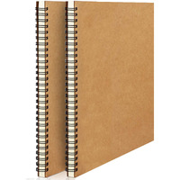 Accuprints A5 Pack Of 2 Craft Notebook, 50 Leaf 100 Pages,Blank Or Unruled | Travel Writing Notebook,Journal,Notepad,Sketchbook|For Students,Office College Spiral Diary