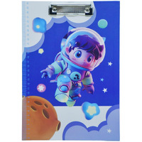 Accuprints 12 X 9 Inch Cardboard Standard A4 Letter Size For Students Exam Board, Teacher, Woman And Kids, Low Profile Clip, Decorative Clipboards, Cute Clipboard Space Pattern (Random Color) (A2P6)