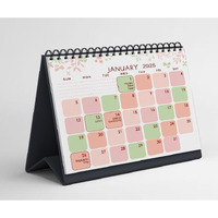 Accuprints Flower Design 2025 -Size (5.8X8.Inch 12 Pages Calendar And Planner