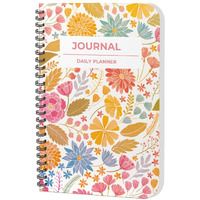 Accuprints Daily Planner Undated, Schedule Your Day, Manage To-Do List, Goals Tracker, Wellness Tracker - 3 Month Planners (Journal Leaf Daily Planner)