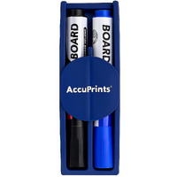 Accuprints Magnetics White Board Marker, Marker For White Board Magnetic Dry Erase Markers Fine Tip Low-Odor Whiteboard Markers With Duster Parent (Magnetic Duster 2 Set) (A5P0)
