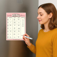 Accuprints A4 Family Meal Planner, Magnetic Whiteboard With Marker, 29 X 21 Cm, Dry Erase Flexible Writing Film For Kitchen Fridge/Office Godrej/Metal Wardrobe