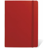 Anupam Fluct A5 Ruled Journal | 160 Pages | 80Gsm | Matte Finish Pvc Cover Notebook | Ph Neutral And Acid Free Paper | Matching Elastic Closure | Ruled Sheets Good For Journaling, Offices (Red)