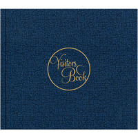 Anupam Visitors Register Book - Hard Bound - 3D Acrylic Coated Cover Material - Medium Size 22X25Cm - Landscape Opening - 80 Gsm - 192 Pages For Business, Hotels, Guest Houses, Reception