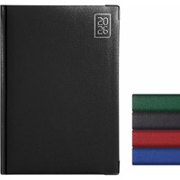 Anupam Fash 2026 Diary With Dates, 2026 Daily Planner Month Cut Index Full Page For Monday-Friday And Saturday-Sunday In One Page With Monthly Calendar, 80Gsm A5 365 Days Diary (Black)
