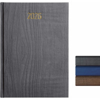 Anupam Dash 2026 Diary With Dates, 2026 Daily Planner Full Page Per Day With Monthly Calendar, New Year Diary 2026 80 Gsm Size A5 21X14Cm, 365 Days Aesthetic Book & Daily Diary For Office - Wood Black