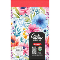 Anupam Bill Book Cash Memo, Approval Slip, Estimate Slip, Credit Memo Perforated 14X22Cm 100 Original + 100 Duplicate Pages Book For Shop,Office,Institute,Home (Size : 1, Pack Of 1)