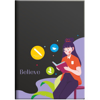 Anupam Vivid Journal, Rainbow Colored Notebook With Dot Grid Pages, 256 Pages, 80Gsm Multi Colored Paper, One Side Binding Notebook For Journaling, Office & School Supplies (Belive)