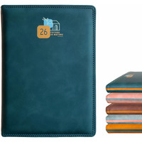 Anupam Accent 2026 Diary With Dates, 2026 Daily Planner 80 Gsm Full Page Per Day With Monthly Calendar, New Year Diary 2026 Size A5 21X14Cm 365 Days Suede Textured Pu Cover Daily Diary - Teal