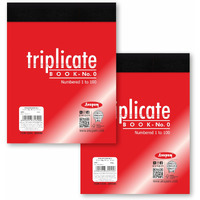 Anupam 11X14 Cm Size Triplicate Book With Carbon & Index Ruled Sheets Pad For Replicate, Record, Organize And Work Order Receipt Book (Size : 0, Pack Of 2)