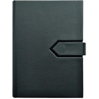 Anupam Lavish B5 Pu Leather Journal 80Gsm Lined Paper With Magnetic Flap Closure And Pen Holder Ideas For Writers, Journalers, Business Meetings & Students (Grey)
