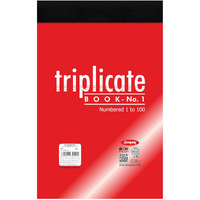 Anupam 14X22 Cm Size Triplicate Book With Carbon & Index Ruled Sheets Pad For Replicate, Record, Organize And Work Order Receipt Book (Size : 1, Pack Of 1)