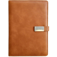 Anupam Charm Lined Journal Notebook192 Pages A5 Hardcover Leather Journal With Magnetic Metal Closure With Pen Loop 80 Gsm Ruled Paper Diary For Notes Taking & Writing In School And Office (Tan)