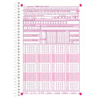 Amblitz Omr Sheet | 100 Mcq's | Spiral Notebook Of 50 Sheets | Pack Of 2 Notebook | A4 Size | Omr Sheet For Practice |
