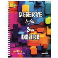 Amblitz Spiral Notebook | 18 X 24 Cm | B5 Size | School/College Students's Choice For Note Making | 70 Gsm Thick White Paper | Diary Size | Personal & Office Use | (300 Pages, Unruled Notebook)