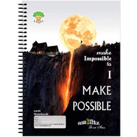 Amblitz 5 Subject Spiral Notebook - Ruled -200Pages, 70 Gsm, Size A4 Approx.