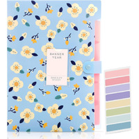 Corslet Expanding Floral File Folder Organizer With 6 Pockets, A4 Document Holder For Office & Home Use, Durable File Folder For Paper Storage