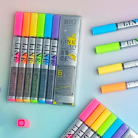 Corslet 6 Pcs Aesthetic Highlighter Pens For Study  Pastel Highlighter Marker Set For Students & Office Use  Smooth Highlighters For Notes, Journaling And Planning