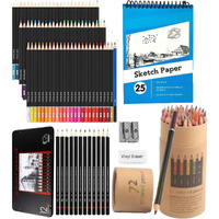 Corslet Set Of 85 Pcs - 72 Pcs Colour Pencil Set For Kids Pencil Colour & 12 Pcs Drawing Graphite Pencil Set Art Supplies For Artist Sketch Pencil Set For Artists With A5 Drawing Notebook Sketchbook