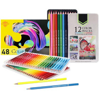 Corslet Set Of 60 Pcs Colour Pencil Set With Two Different Packs Of 48 Pc Oil-Based Pencil Colour Set & 12 Pc Color Pencils For Kids Artists Professional Colored Pencils For Drawing And Sketching
