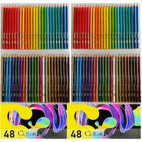 Corslet Multicolor 96 Count Drawing Kit - 48 Pcs Colour Pencils Set, Professional Oil-Based Set For Beginner Adult, Pre-Sharpened Colouring Pencils For Adults (Pack Of 2)