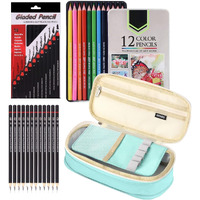 Corslet 110 Pc Sketching Kit For Artists | Drawing Pencils, A5 Sketch Book, 72-Color Pencils Set, Charcoal Pencil Set, And Supplies For Artist, Students And Adults (25)