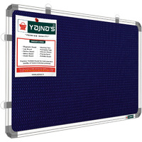 Yajnas Premium Material Notice Pin-Up Board/Soft Bulletin Display For Home, Office And School Uses (Blue, 3 X 2 Feet, Pack Of 1)