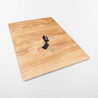 Eduway Multipurpose Wooden Drawing Board & Lap Board | Include 2 Clips For Holding Paper | Writing Pad, Study Pad For Keyboard & Laptop | Smooth Surface Plank For Students, Artists | Brown (16X24'')