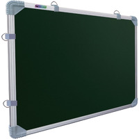 Eduway 2X3 Feet Kunj Non-Magnetic Double-Sided Chalk Board & White Board For Kids, School, Teaching, Study Etc. Wth Heavy Duty Robust Aluminum Frame (59X89 Cms)- Green